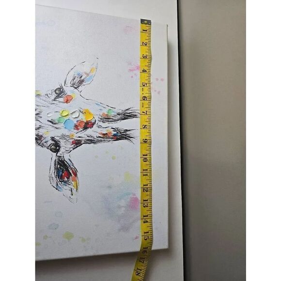 Giraffe artwork Canvas 16 X 20 - Picture 5 of 6